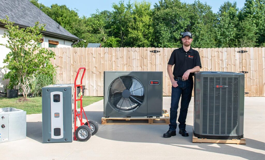 trane tech with multiple units to install